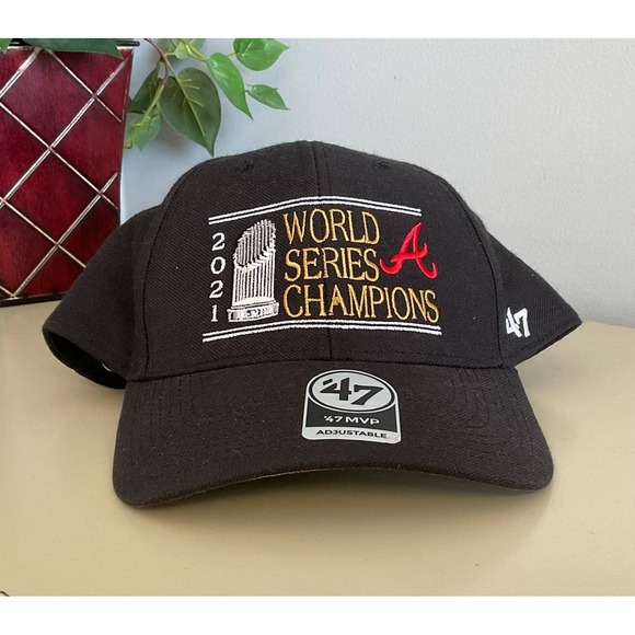 ’47 Other - '47 Atlanta Braves 2021 World Series Champions MVP Adjustable Hat Black